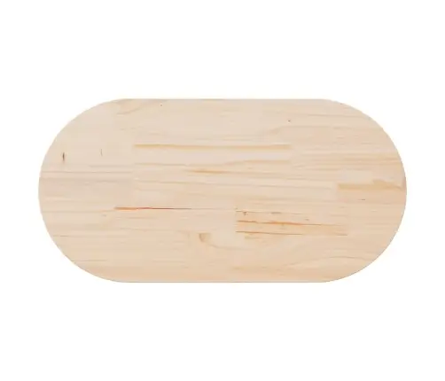 Galda Virsma, 110X55X2,5 Cm, Priedes Masīvkoks, Ovāla Vidaxl