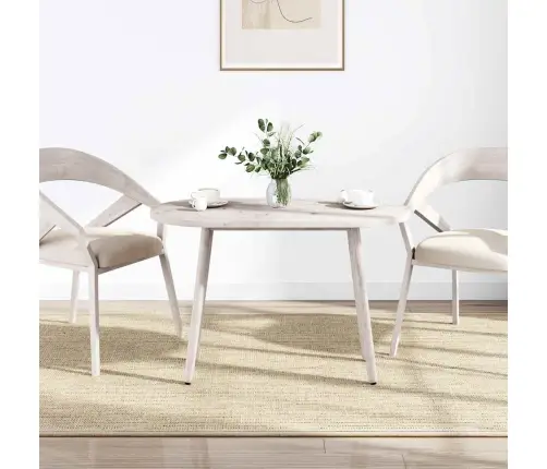 Lauaplaat, Valge, 110 X 55 X 2,5 cm Männipuit, Ovaalne