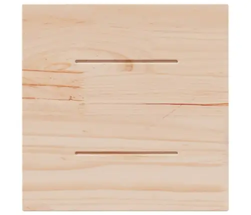 Galda Virsma, Balta, 40X40X2,5 Cm, Priedes Masīvkoks, Kvadrāta Vidaxl