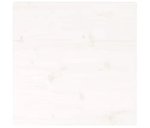 Galda Virsma, Balta, 40X40X2,5 Cm, Priedes Masīvkoks, Kvadrāta Vidaxl