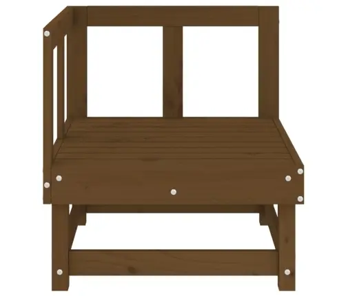 Dārza Stūra Dīvāns, Medus Brūns, Priedes Masīvkoks Vidaxl