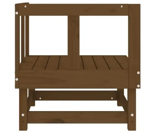 Dārza Stūra Dīvāns, Medus Brūns, Priedes Masīvkoks Vidaxl