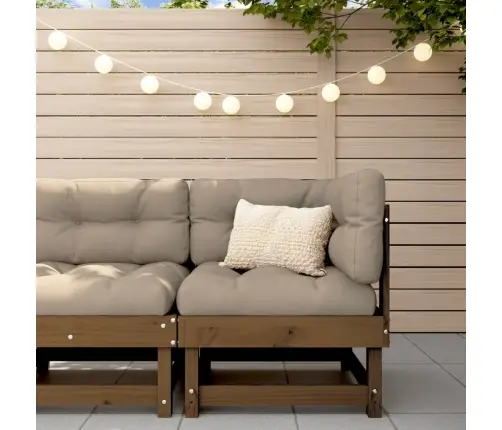 Dārza Stūra Dīvāns, Medus Brūns, Priedes Masīvkoks Vidaxl