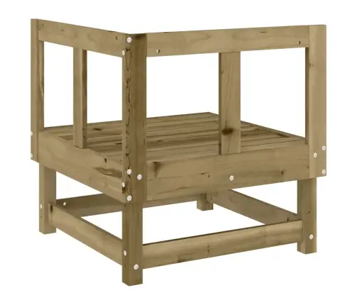 Dārza Stūra Dīvāns, Impregnēts Priedes Koks Vidaxl