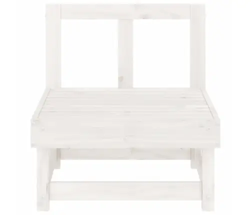 Vidējais Dārza Dīvāns, Balts, Priedes Masīvkoks Vidaxl Vidējais Dārza Dīvāns, Balts, Priedes Masīvkoks Vidaxl