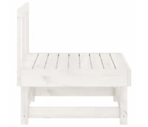 Vidējais Dārza Dīvāns, Balts, Priedes Masīvkoks Vidaxl Vidējais Dārza Dīvāns, Balts, Priedes Masīvkoks Vidaxl