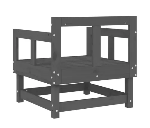 Dārza Krēsli, 2 Gab., Pelēki, Priedes Masīvkoks Vidaxl