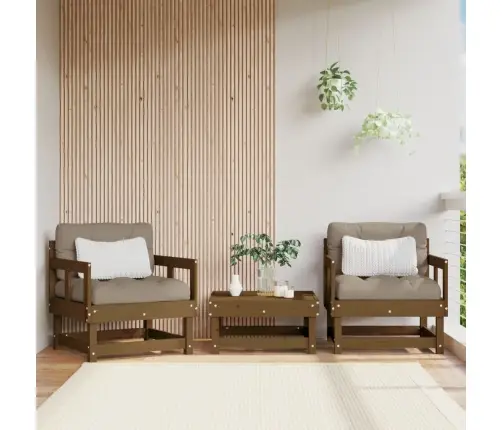 Dārza Krēsli, 2 Gab., Medus Brūni, Priedes Masīvkoks Vidaxl