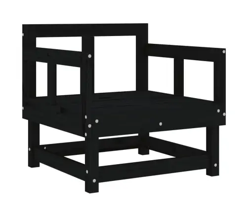 Dārza Krēsli, 2 Gab., Melni, Priedes Masīvkoks Vidaxl