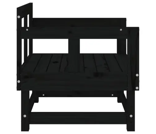 Dārza Krēsli, 2 Gab., Melni, Priedes Masīvkoks Vidaxl