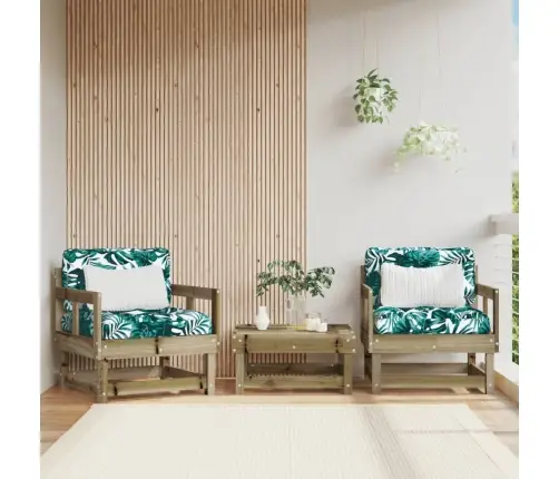 Dārza Krēsli, 2 Gab., Impregnēts Priedes Koks Vidaxl