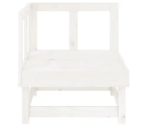 Dārza Stūra Dīvāni, 2 Gab., Balti, Priedes Masīvkoks Vidaxl