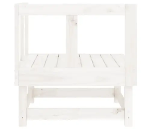 Dārza Stūra Dīvāni, 2 Gab., Balti, Priedes Masīvkoks Vidaxl