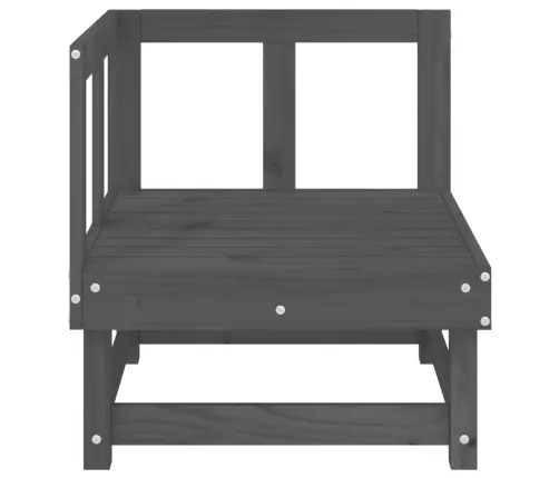 Dārza Stūra Dīvāni, 2 Gab., Pelēki, Priedes Masīvkoks Vidaxl