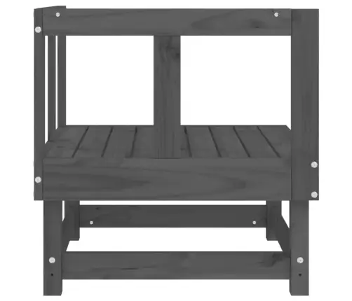 Dārza Stūra Dīvāni, 2 Gab., Pelēki, Priedes Masīvkoks Vidaxl