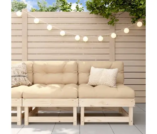 Vidējie Dārza Dīvāni, 2 Gab., Priedes Masīvkoks Vidaxl