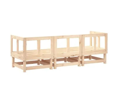 3-Daļīgs Dārza Atpūtas Mēbeļu Komplekts, Priedes Masīvkoks Vidaxl 3-Daļīgs Dārza Atpūtas Mēbeļu Komplekts, Priedes Masīvkoks Vidaxl