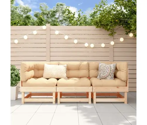 3-Daļīgs Dārza Atpūtas Mēbeļu Komplekts, Priedes Masīvkoks Vidaxl 3-Daļīgs Dārza Atpūtas Mēbeļu Komplekts, Priedes Masīvkoks Vidaxl