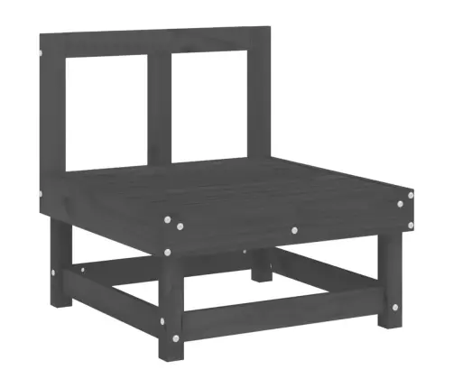 3-Osaline Aiamööbli Komplekt, Hall, Männipuit