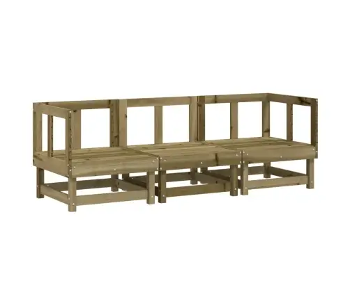 Sodo Poilsio Baldų Komplektas, 3 Dalių, Impregnuota Pušis Sodo Poilsio Baldų Komplektas, 3 Dalių, Impregnuota Pušis