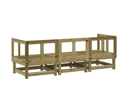 Sodo Poilsio Baldų Komplektas, 3 Dalių, Impregnuota Pušis Sodo Poilsio Baldų Komplektas, 3 Dalių, Impregnuota Pušis