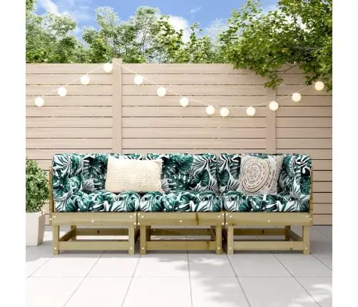 Sodo Poilsio Baldų Komplektas, 3 Dalių, Impregnuota Pušis Sodo Poilsio Baldų Komplektas, 3 Dalių, Impregnuota Pušis