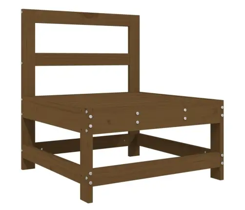 Vidējais Dārza Dīvāns, Medus Brūns, Priedes Masīvkoks Vidaxl