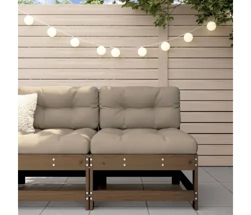 Vidējais Dārza Dīvāns, Medus Brūns, Priedes Masīvkoks Vidaxl