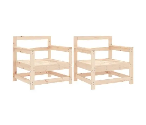 Dārza Krēsli, 2 Gab., Priedes Masīvkoks Vidaxl