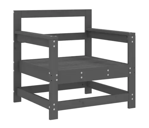 Dārza Krēsli, 2 Gab., Pelēki, Priedes Masīvkoks Vidaxl