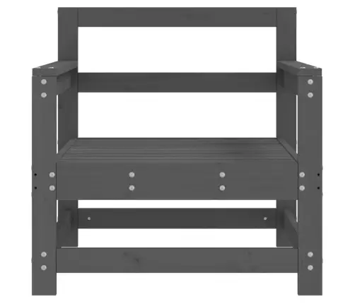 Dārza Krēsli, 2 Gab., Pelēki, Priedes Masīvkoks Vidaxl