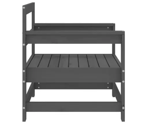 Dārza Krēsli, 2 Gab., Pelēki, Priedes Masīvkoks Vidaxl