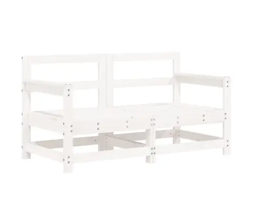 Dārza Stūra Dīvāni, 2 Gab., Balti, Priedes Masīvkoks Vidaxl