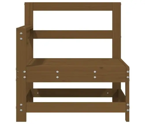 Kampinės Sodo Sofos Dalys, 2Vnt., Medaus Rudos, Pušies Masyvas