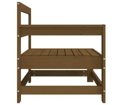 Kampinės Sodo Sofos Dalys, 2Vnt., Medaus Rudos, Pušies Masyvas