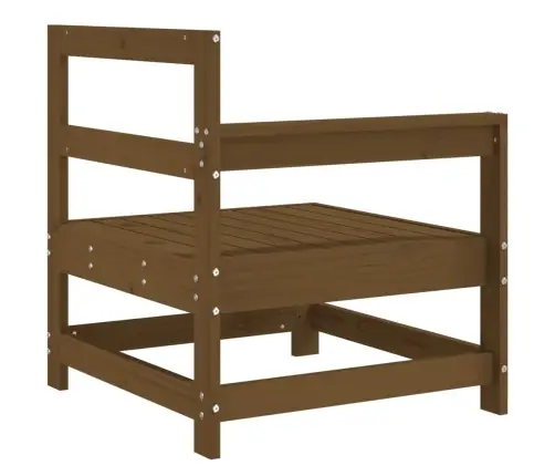 Kampinės Sodo Sofos Dalys, 2Vnt., Medaus Rudos, Pušies Masyvas