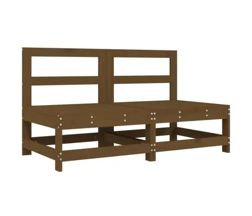 Vidējie Dārza Dīvāni, 2 Gab., Medus Brūni, Priedes Masīvkoks Vidaxl Vidējie Dārza Dīvāni, 2 Gab., Medus Brūni, Priedes Masīvkoks Vidaxl