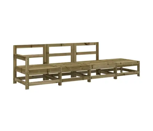 4-Daļīgs Dārza Mēbeļu Komplekts, Impregnēts Priedes Koks Vidaxl