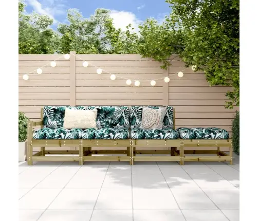 4-Daļīgs Dārza Mēbeļu Komplekts, Impregnēts Priedes Koks Vidaxl