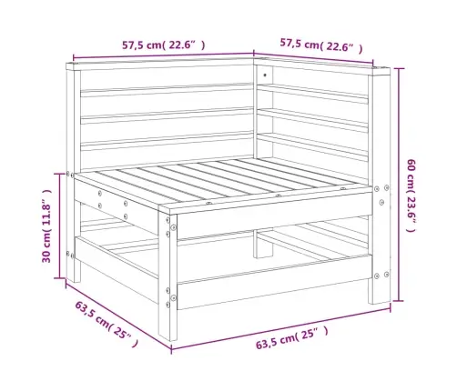 Dārza Stūra Dīvāns, Duglasa Egles Masīvkoks Vidaxl Dārza Stūra Dīvāns, Duglasa Egles Masīvkoks Vidaxl