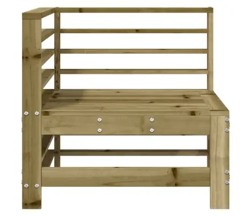 Kampinė Sodo Sofos Dalis, Impregnuota Pušies Mediena Kampinė Sodo Sofos Dalis, Impregnuota Pušies Mediena