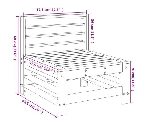 Aia Keskmine Diivan, Valge, Männipuit