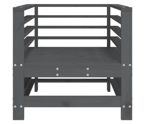 Sodo Kėdės, 2Vnt., Pilkos Spalvos, Pušies Medienos Masyvas