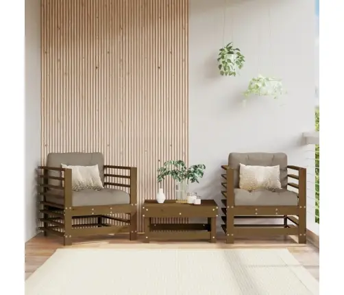 Dārza Krēsli, 2 Gab., Medus Brūni, Priedes Masīvkoks Vidaxl