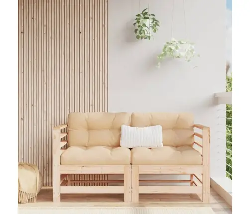 Dārza Stūra Dīvāni, 2 Gab., Priedes Masīvkoks Vidaxl