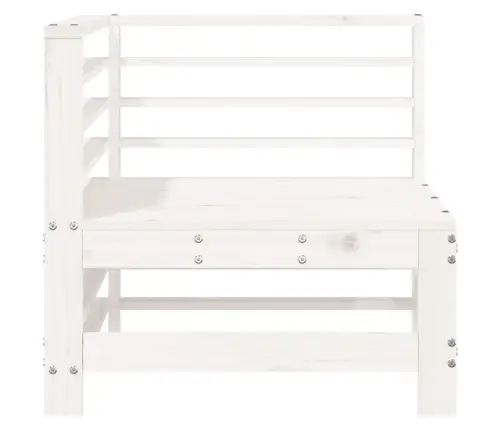 Dārza Stūra Dīvāni, 2 Gab., Balti, Priedes Masīvkoks Vidaxl