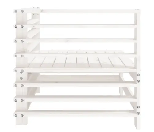 Dārza Stūra Dīvāni, 2 Gab., Balti, Priedes Masīvkoks Vidaxl