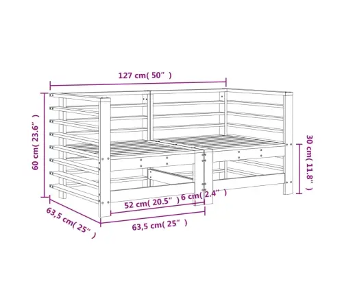 Dārza Stūra Dīvāni, 2 Gab., Medus Brūni, Priedes Masīvkoks Vidaxl