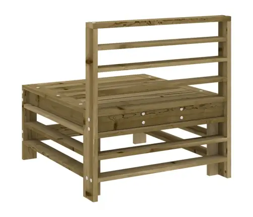 Vidējie Dārza Dīvāni, 2 Gab., Impregnēts Priedes Koks Vidaxl