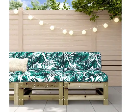 Vidējie Dārza Dīvāni, 2 Gab., Impregnēts Priedes Koks Vidaxl